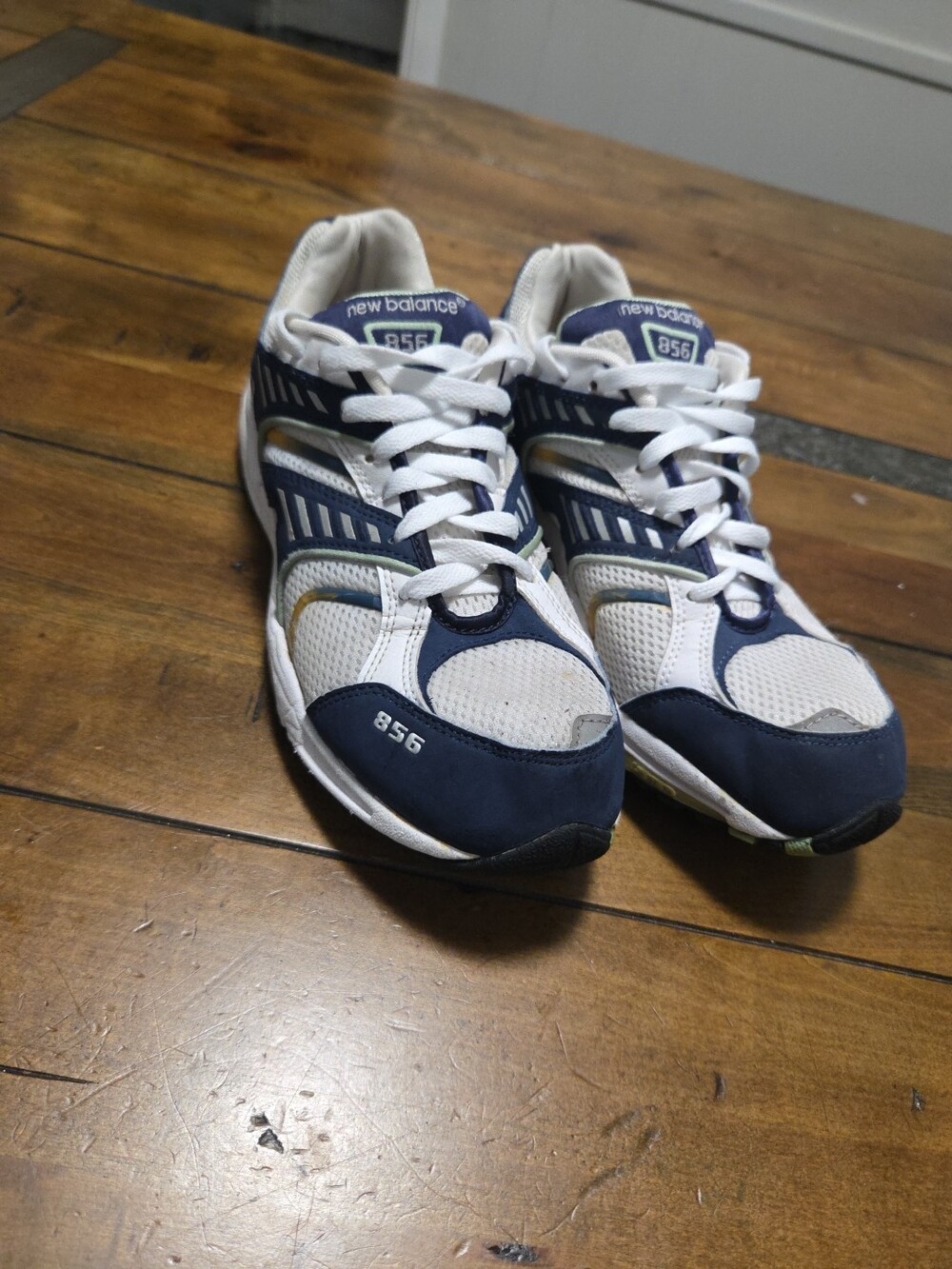 New Balance 856 Women's Size 11 White Blue Cross Training Dad Shoe Vintage Style - Picture 11 of 15
